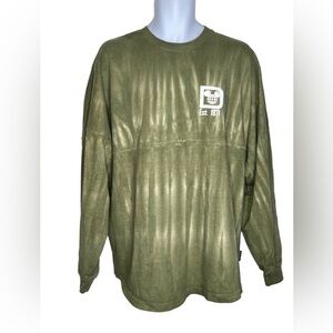 Disney Spirit Jersey Size Large Green Tie Dye Cotton